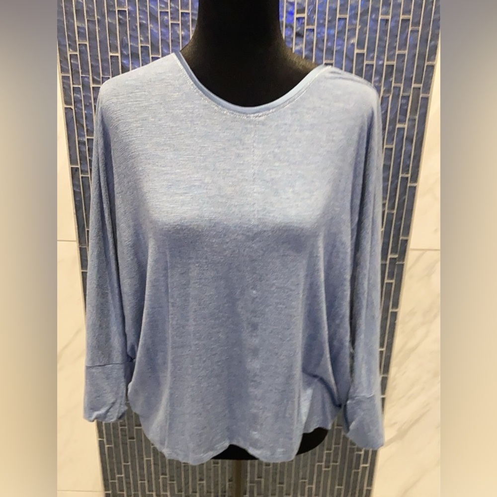 WHBM ⭐️ White House Black Market ⭐️ heather denim blue oversized shirt